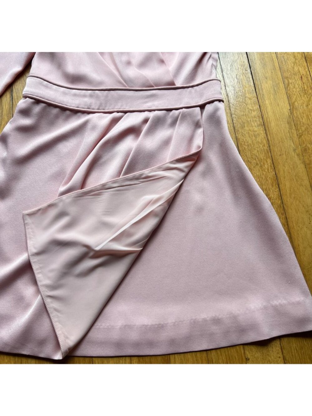 NBD x Revolve Size M Ballet Pink Elijah One Shoulder Pleated Mini Party Dress - Picture 9 of 16